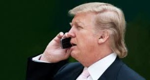 Trump-on-cell-phone
