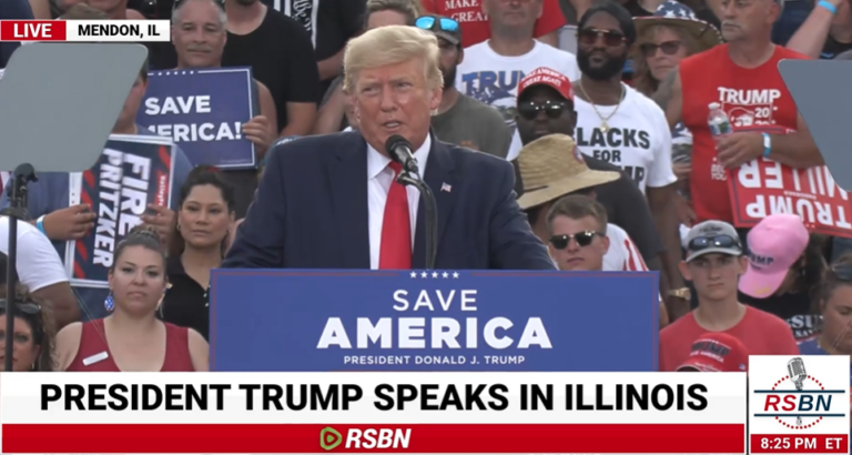 Crowd chants ‘THANK YOU, TRUMP’ for the Supreme Court’s life-affirming ruling