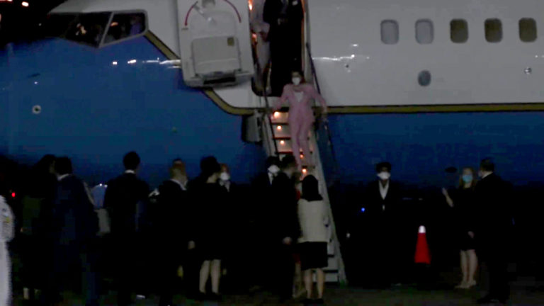 Nancy Pelosi Lands in Taiwan, Defies Biden Administration and China