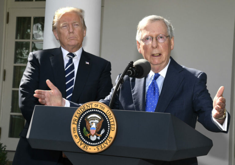 Trump blasts McConnell as a ‘pawn’ for Democrats