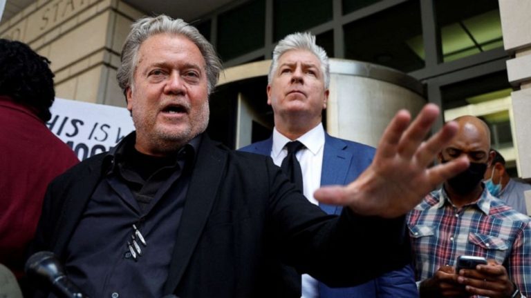 ‘They’ll have to kill me first’: Steve Bannon tears into Biden for ‘stirring up violence against his opponents’