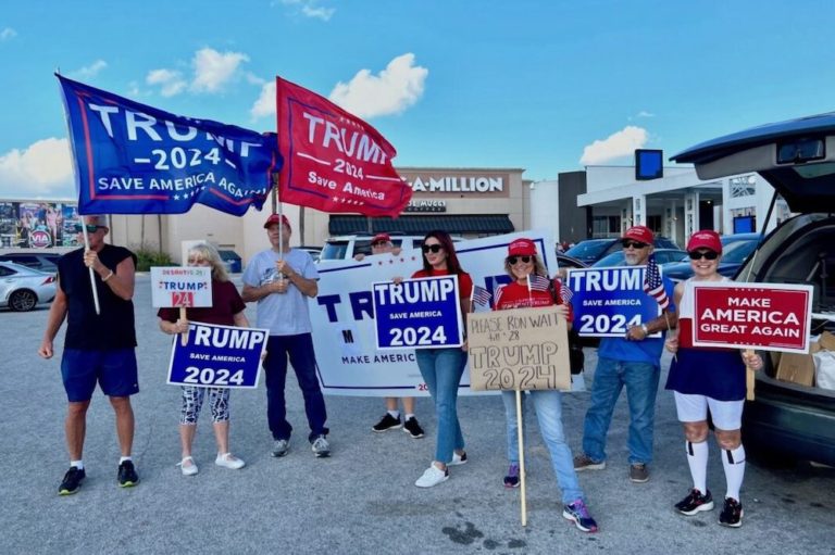 Patriots Forced Out Of Florida Gov. Ron DeSantis’ Event For Wearing Trump Gear, Carrying MAGA Flags