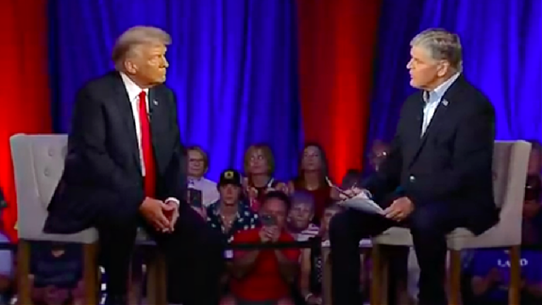 WATCH: Crowd Boos Hannity During Trump Town Hall, Repeats Chant