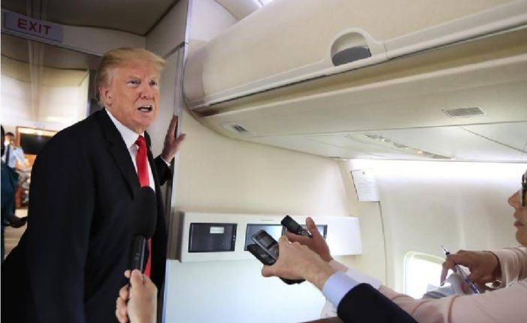 Interviewer Booted From Trump’s Plane After What She Did To His Face