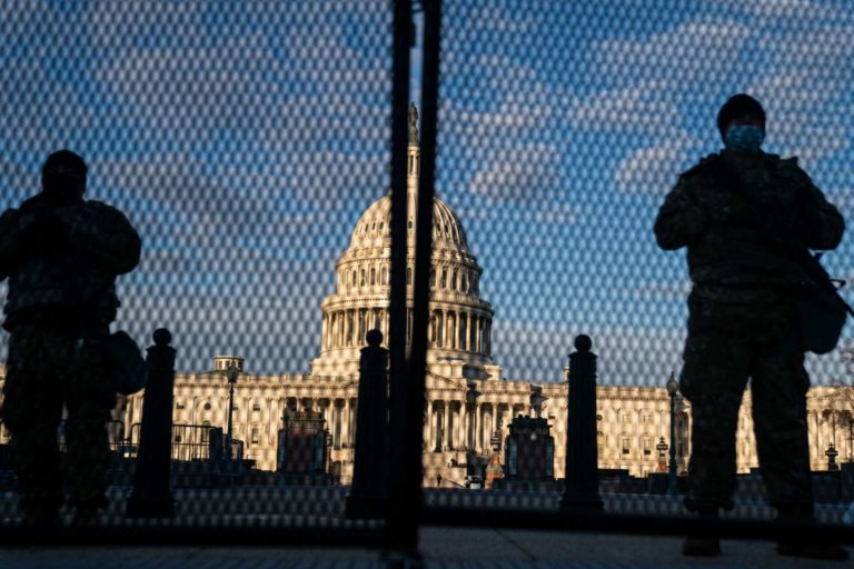 Video: Capitol Building fencing returns for Trump arraignment in D.C.