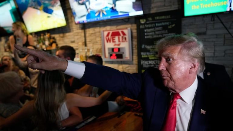 All Hell Breaks Loose When Trump Walks Into Iowa Bar